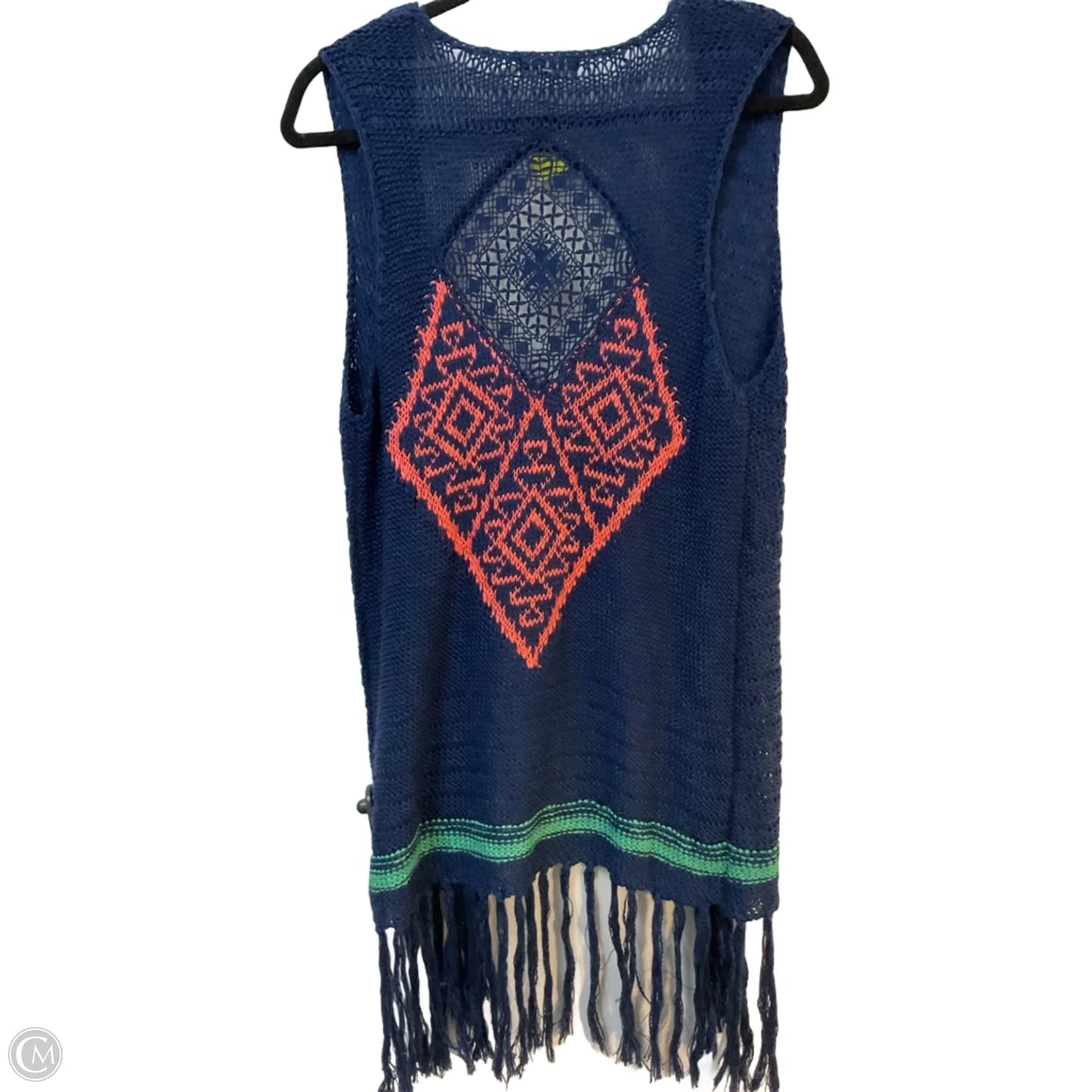 Sweater Cardigan By Blu Pepper In Blue, Size: S