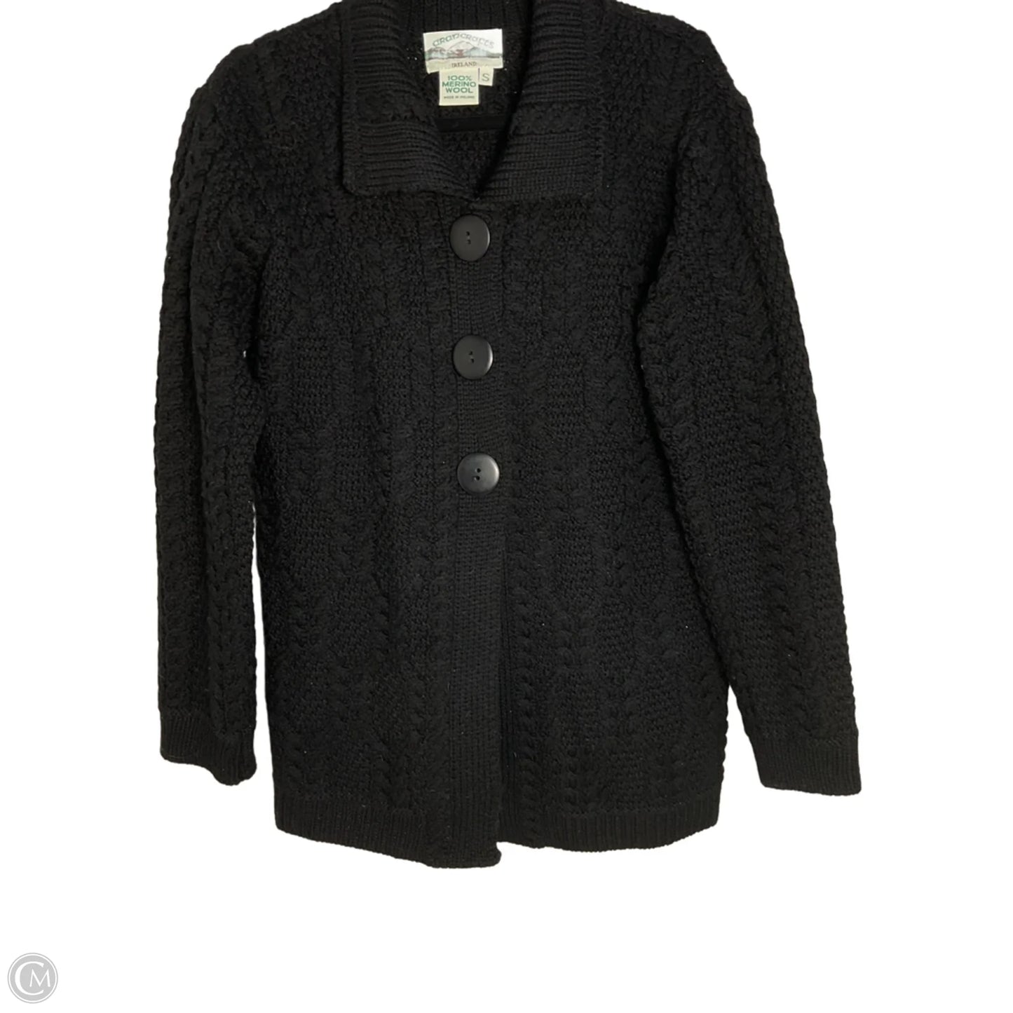 Sweater Cardigan By Cmc In Black, Size: S