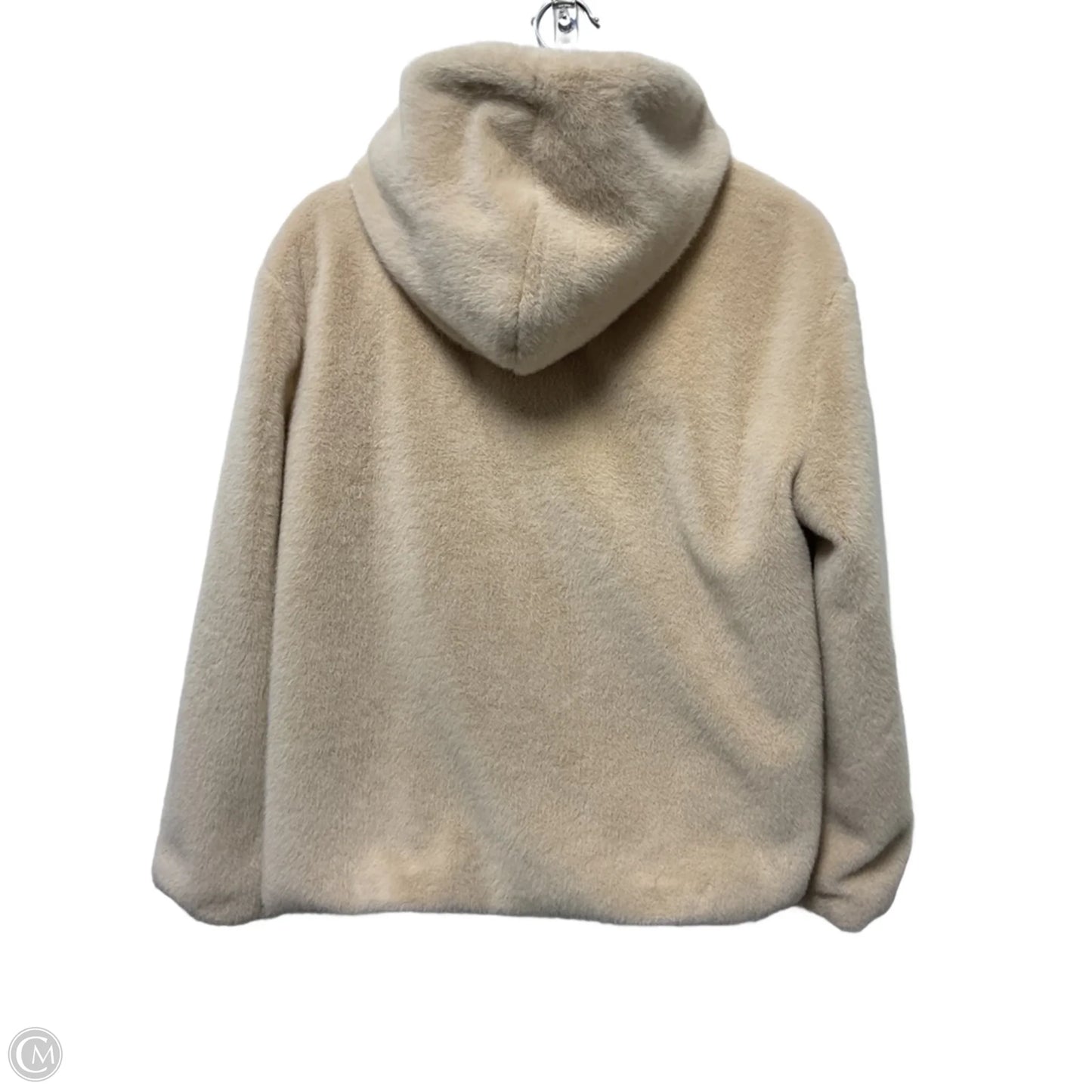 Jacket Faux Fur & Sherpa By Clothes Mentor In Tan, Size: S