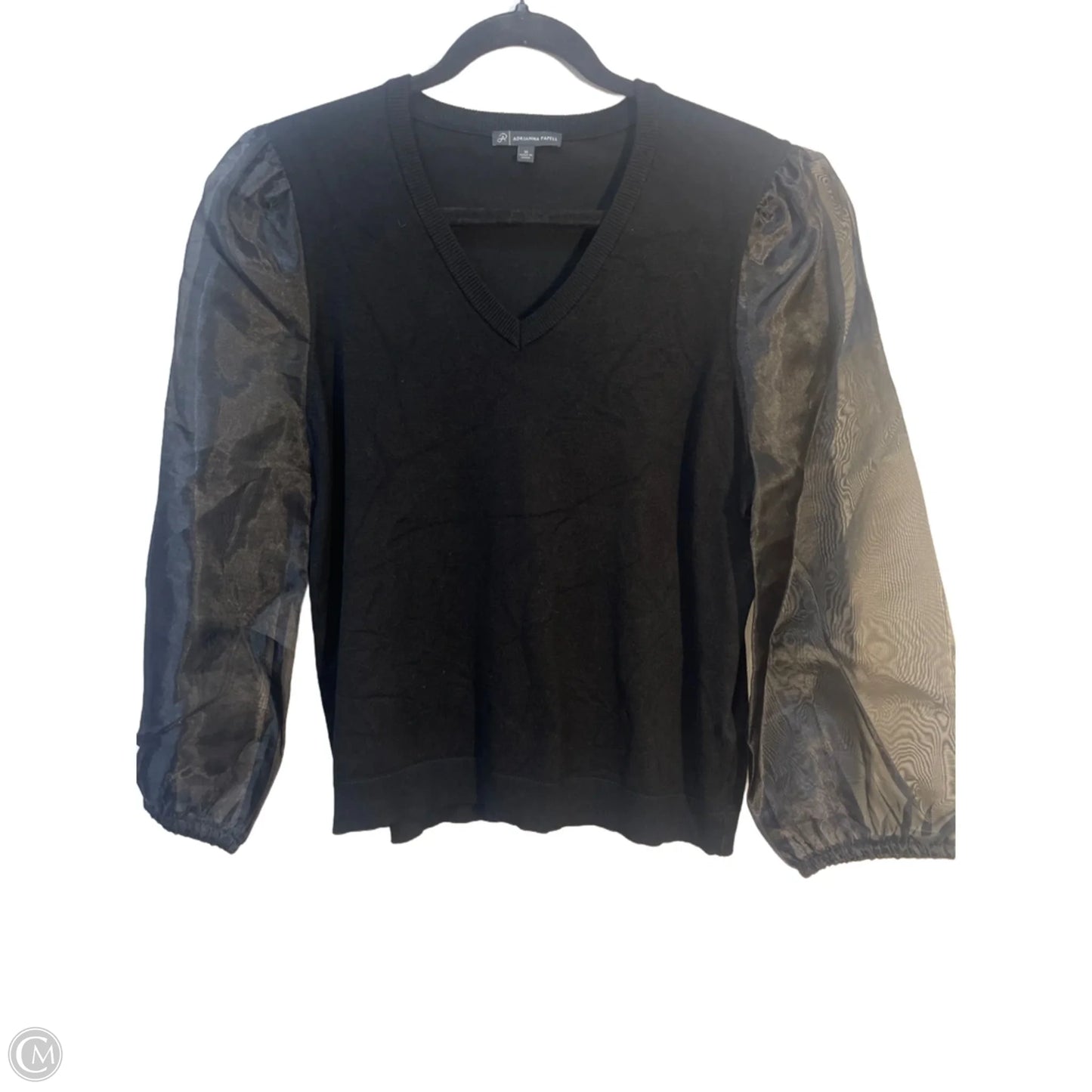 Sweater By Adrianna Papell In Black, Size: M