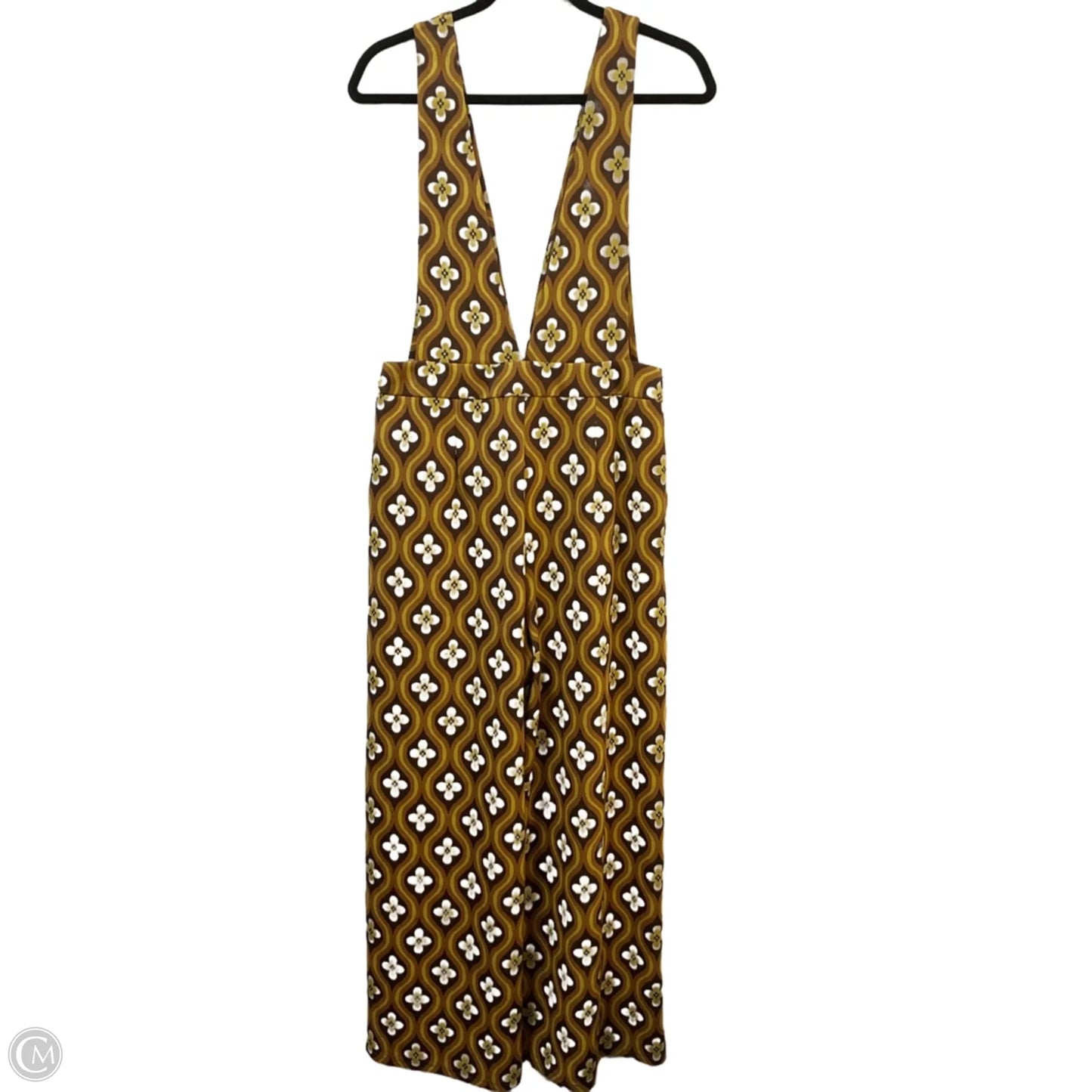 Jumpsuit By Cider In Brown & Yellow, Size: S