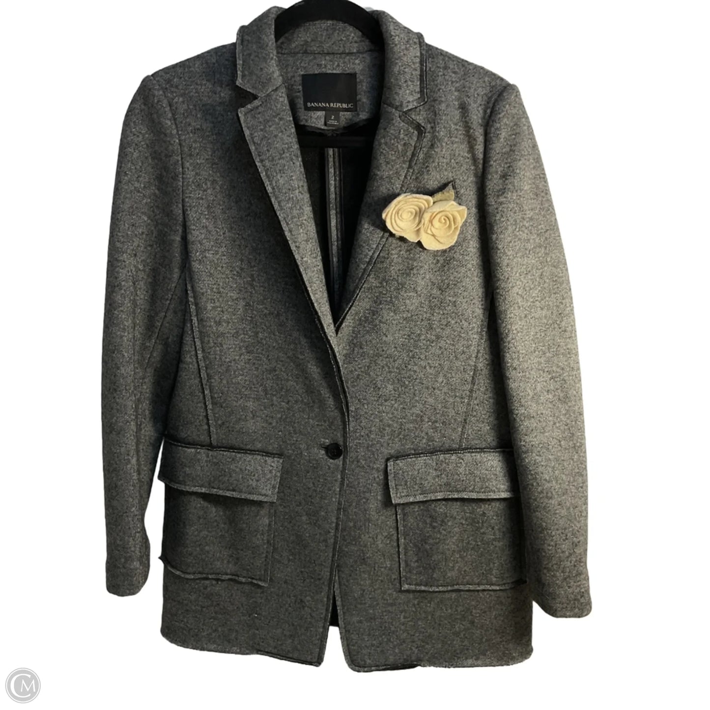 Jacket Other By Banana Republic In Grey, Size: Xs