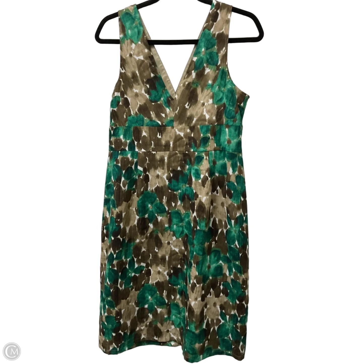 Dress Casual Midi By Axcess In Brown & Tan, Size: L