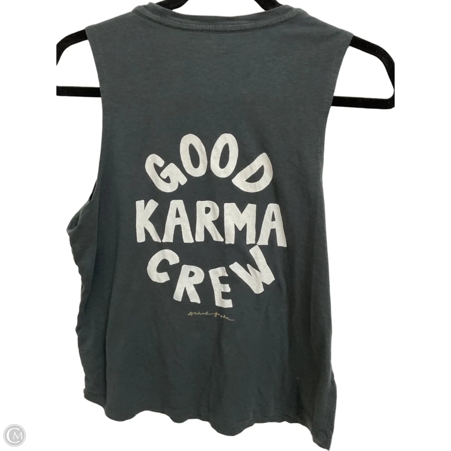 Athletic Tank Top By Spiritual Gangster In Grey, Size: L