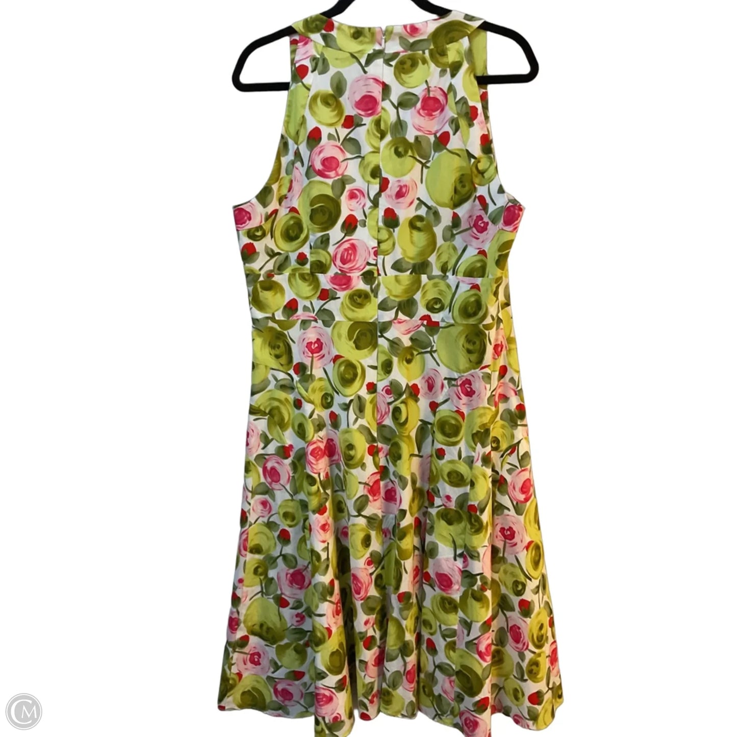 Dress Casual Midi By Talbots In Floral Print, Size: 1x