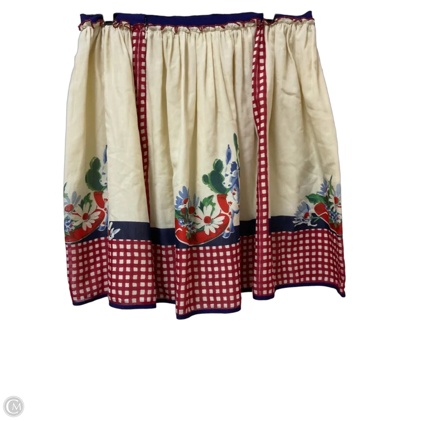 Skirt Mini & Short By Anna Sui In Cream & Red, Size: L