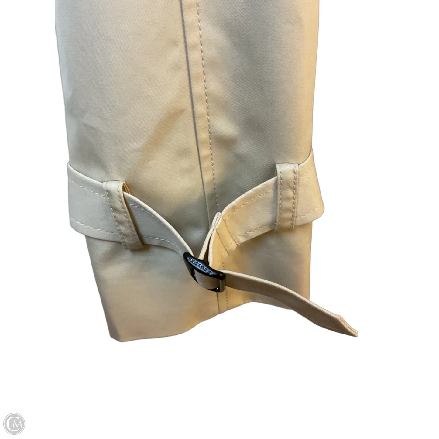 Coat Designer By Coach In Beige, Size: L