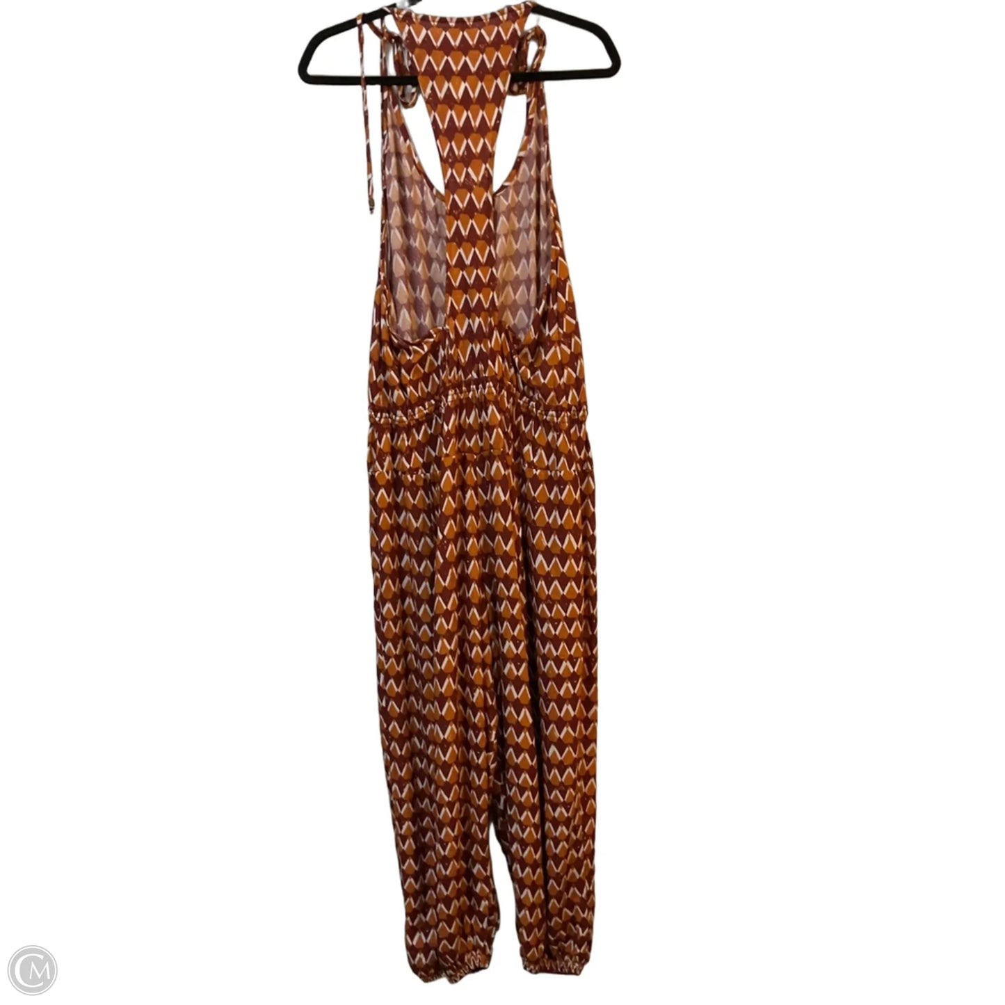 Jumpsuit By Anthropologie In Orange & Red, Size: L