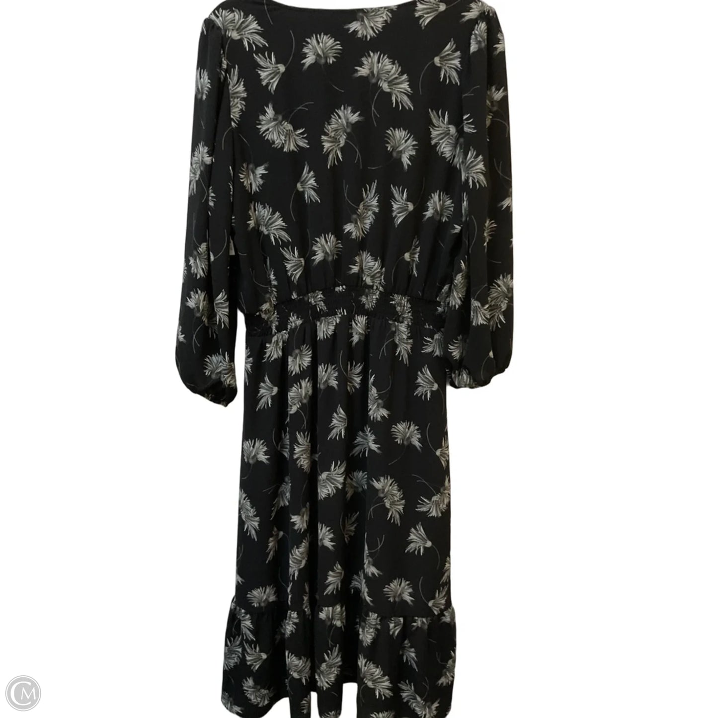Dress Casual Midi By Talbots In Black, Size: Xl