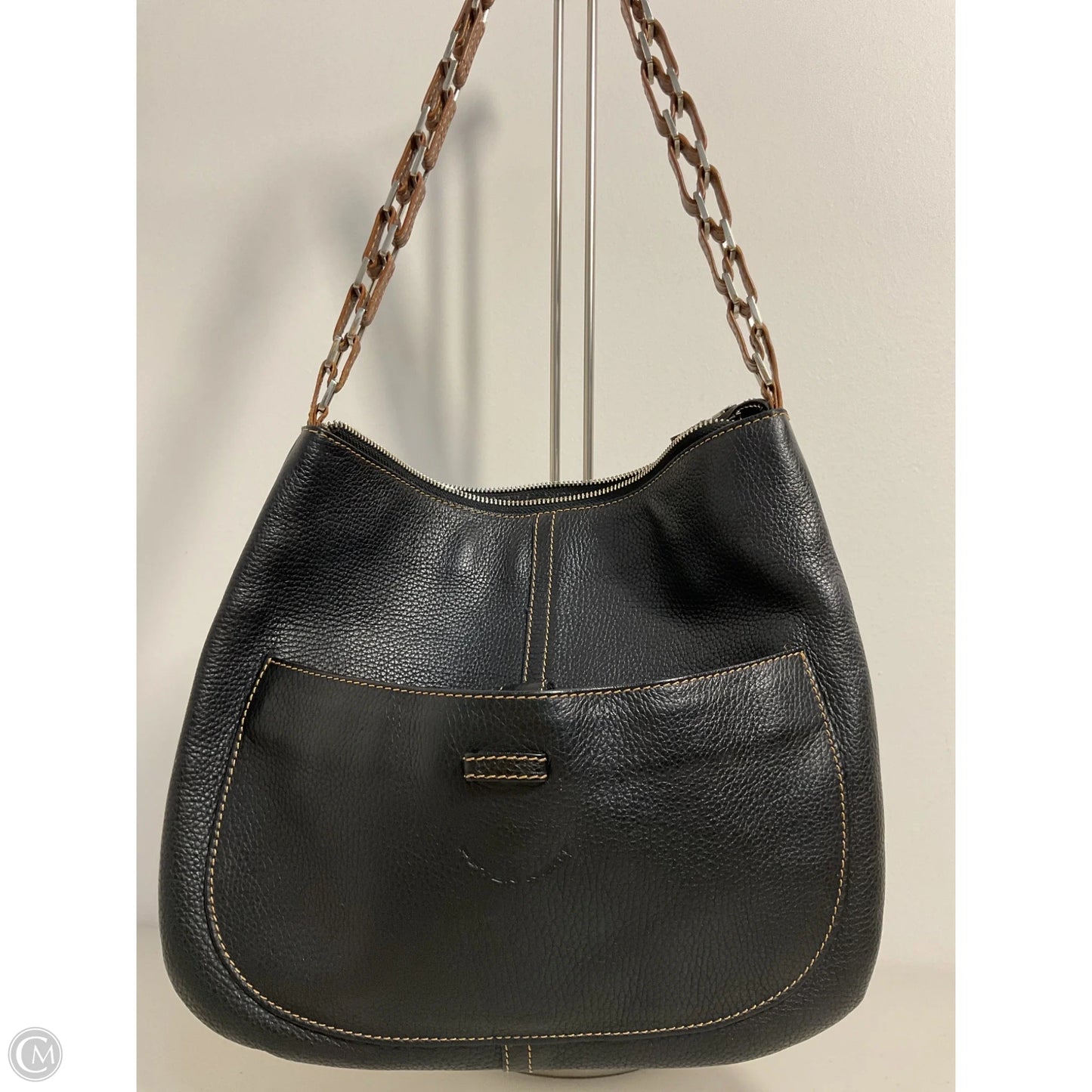 Handbag Leather By Cma, Size: Large