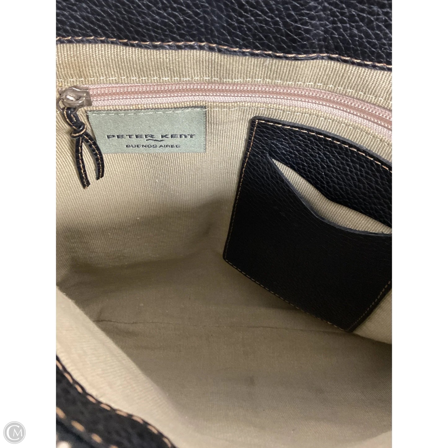 Handbag Leather By Cma, Size: Large