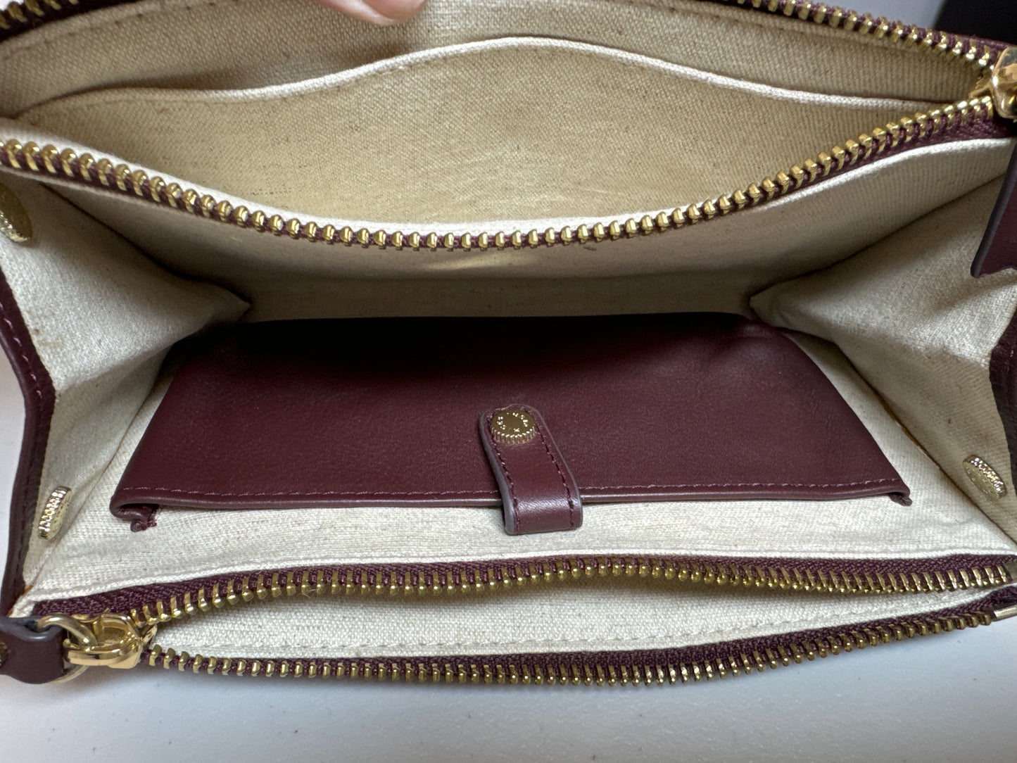 Wallet Leather By Cma, Size: Large