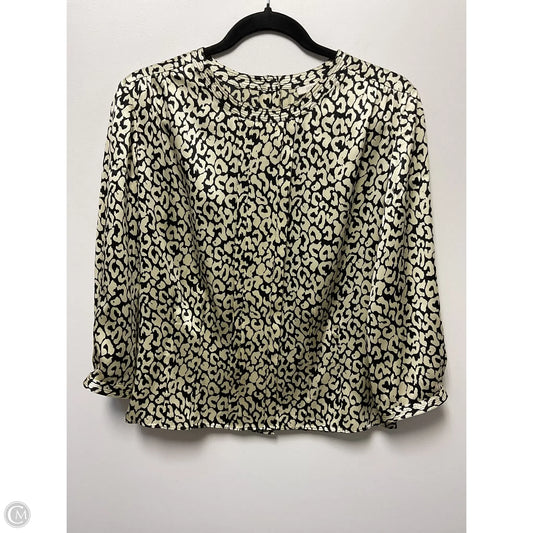 Blouse Long Sleeve By J. Crew In Animal Print, Size: 2