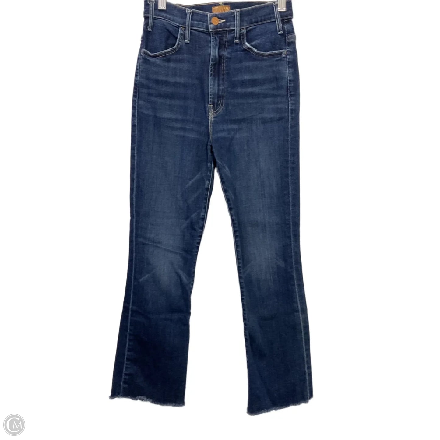 Jeans Straight By Mother In Blue Denim, Size: 4