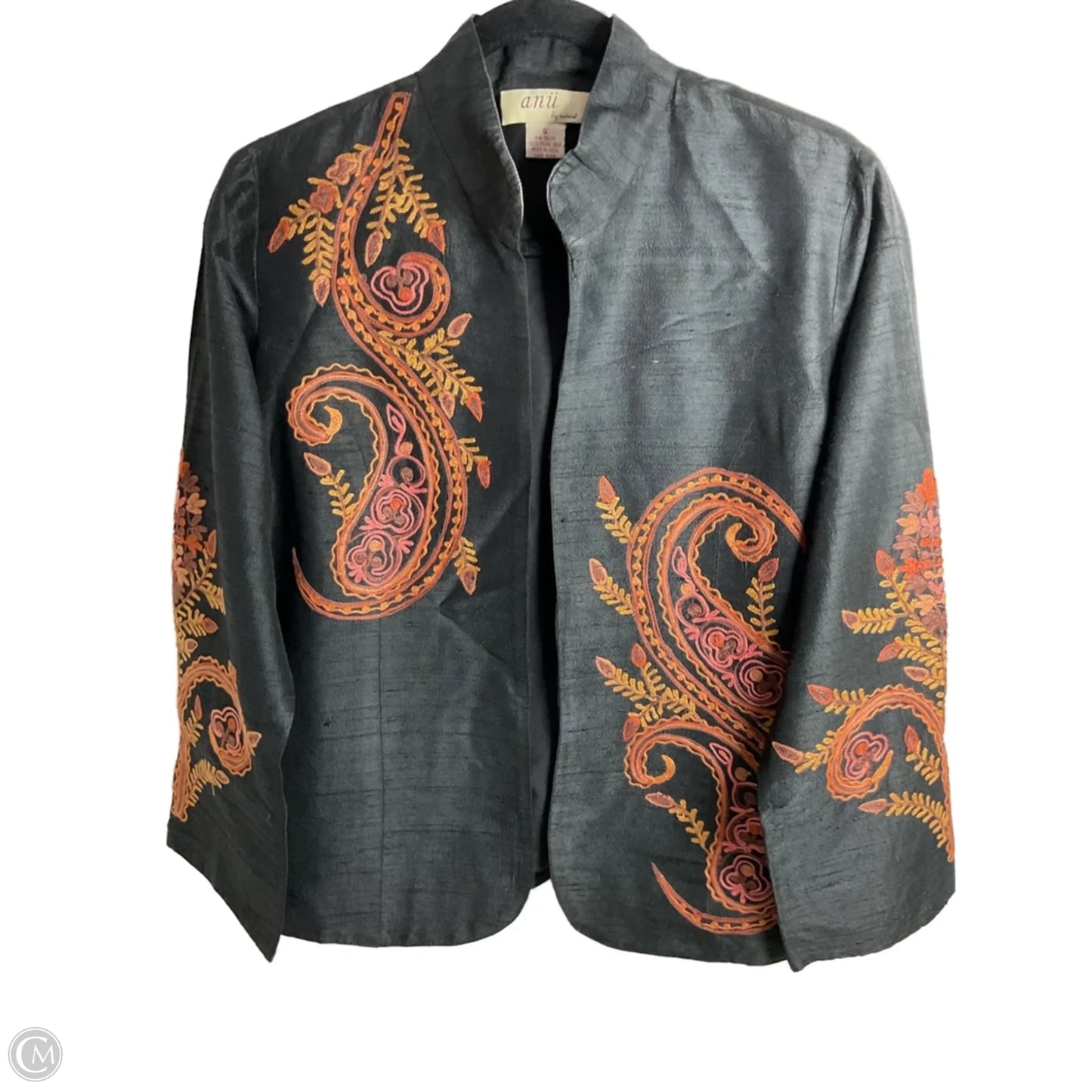 Blazer By Clothes Mentor In Paisley Print, Size: S