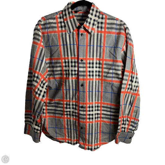 Top Long Sleeve By Zara Women In Checkered Pattern, Size: M