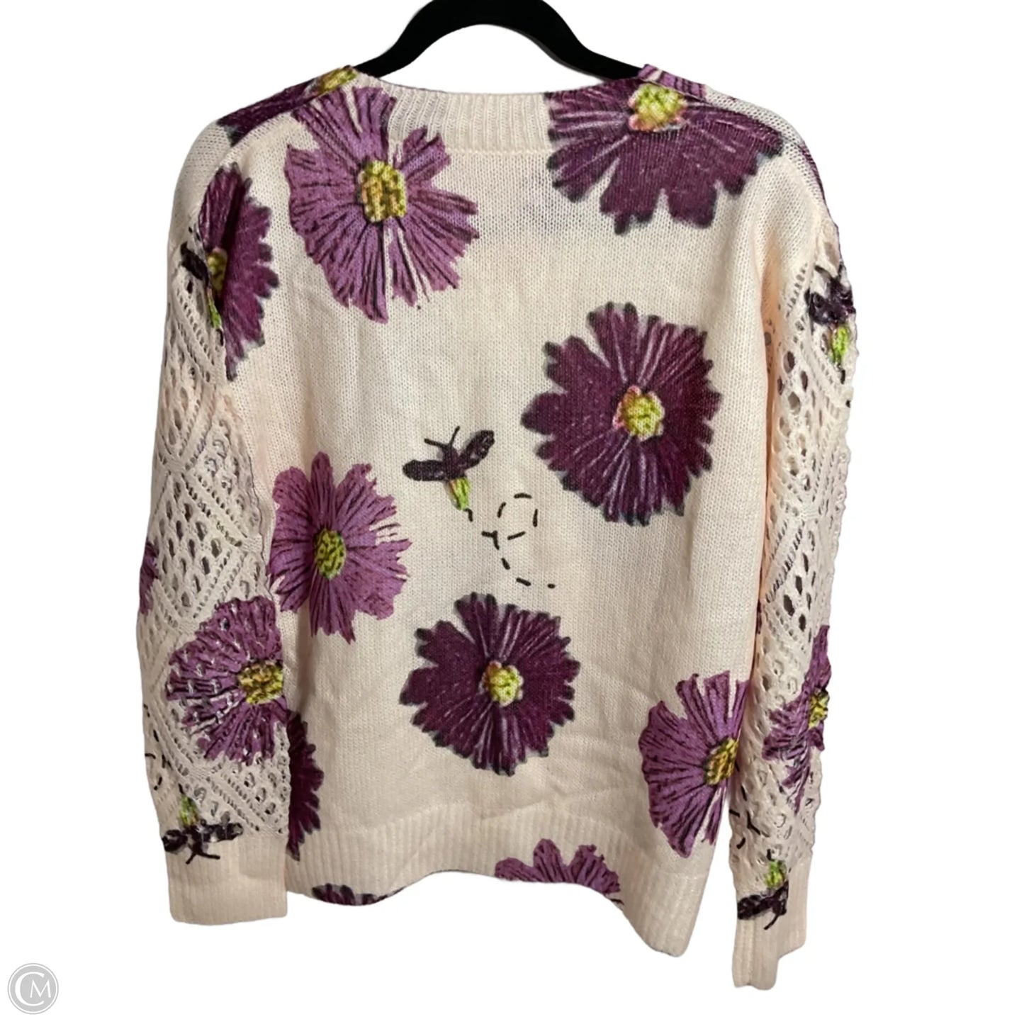 Sweater By Clothes Mentor In Floral Print, Size: S