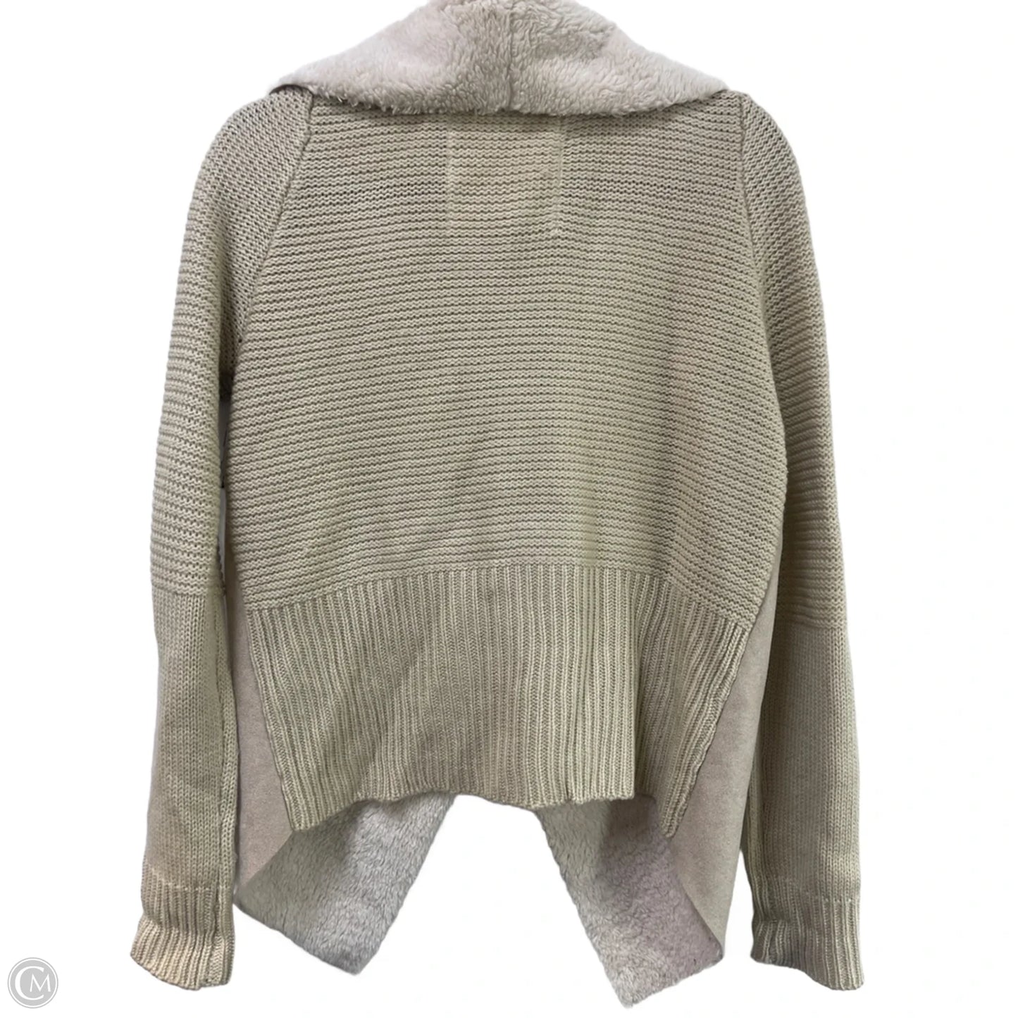 Sweater Cardigan By Clothes Mentor In Beige, Size: M