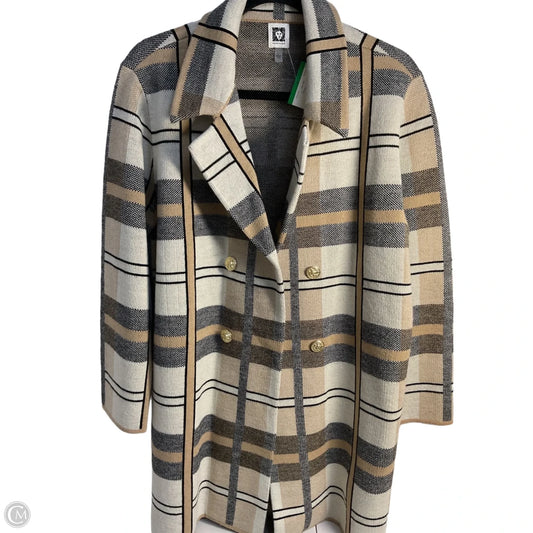 Cardigan By Anne Klein In Checkered Pattern, Size: L