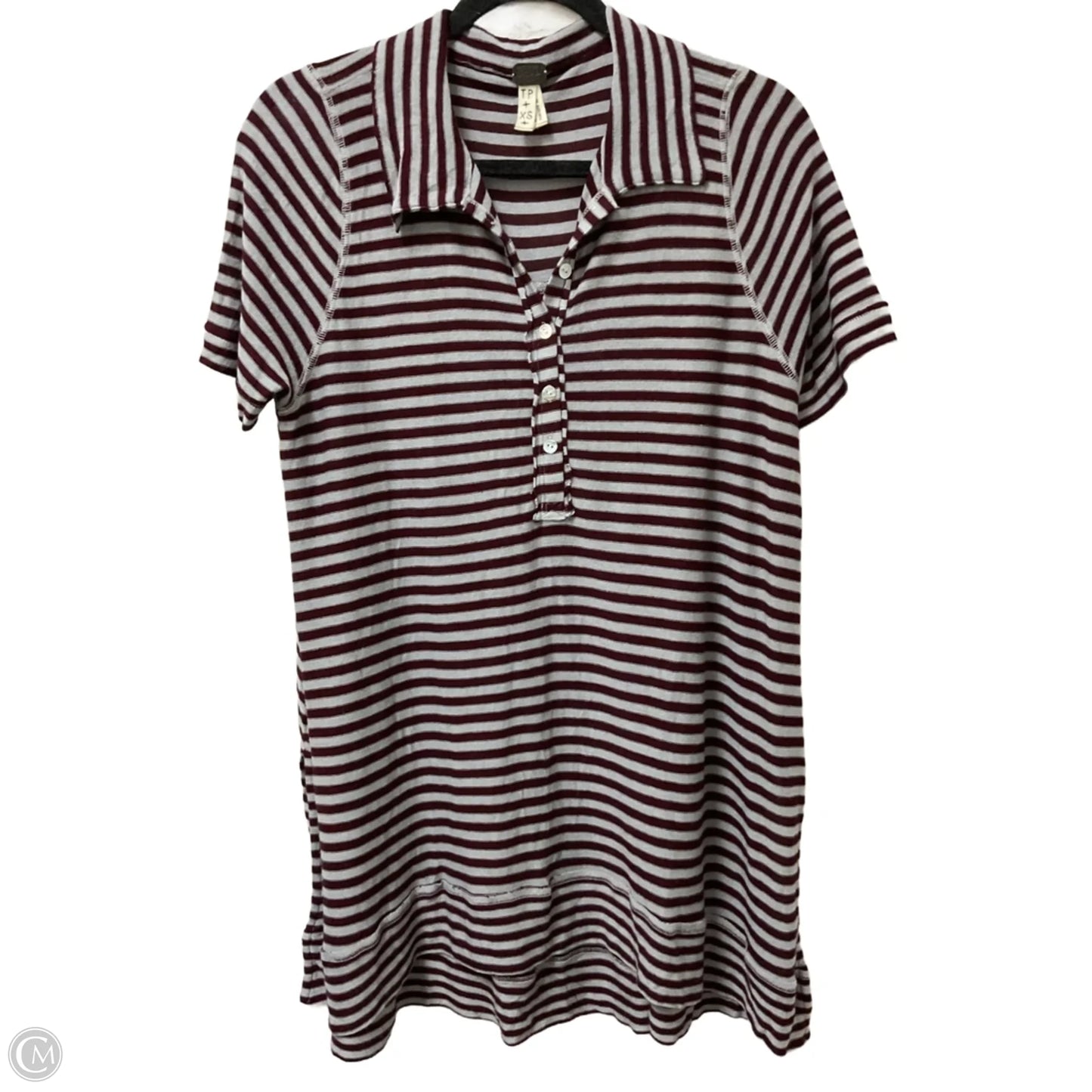 Top Short Sleeve By We The Free In Striped Pattern, Size: Xs