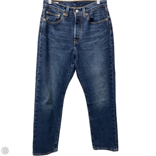 Jeans Straight By Levis In Blue Denim, Size: 4