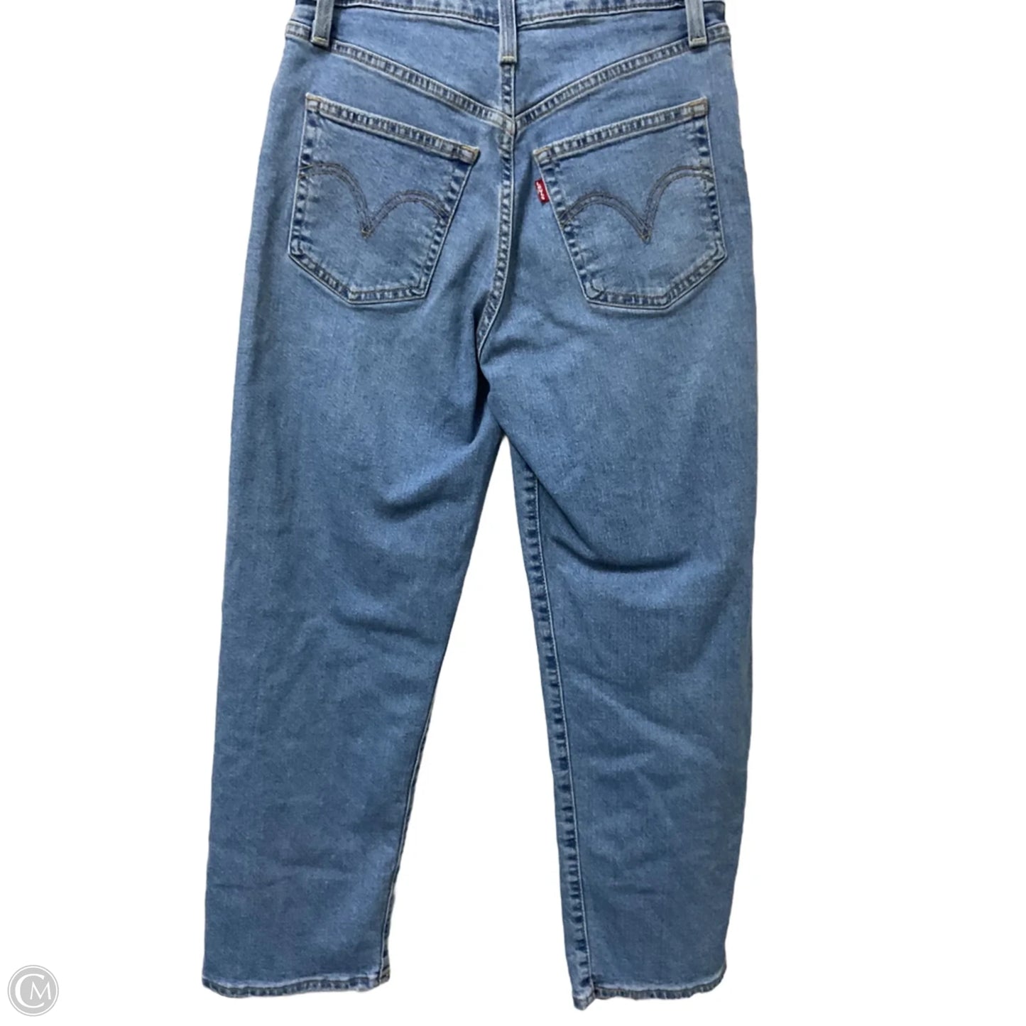 Jeans Wide Leg By Levis In Blue Denim, Size: 4