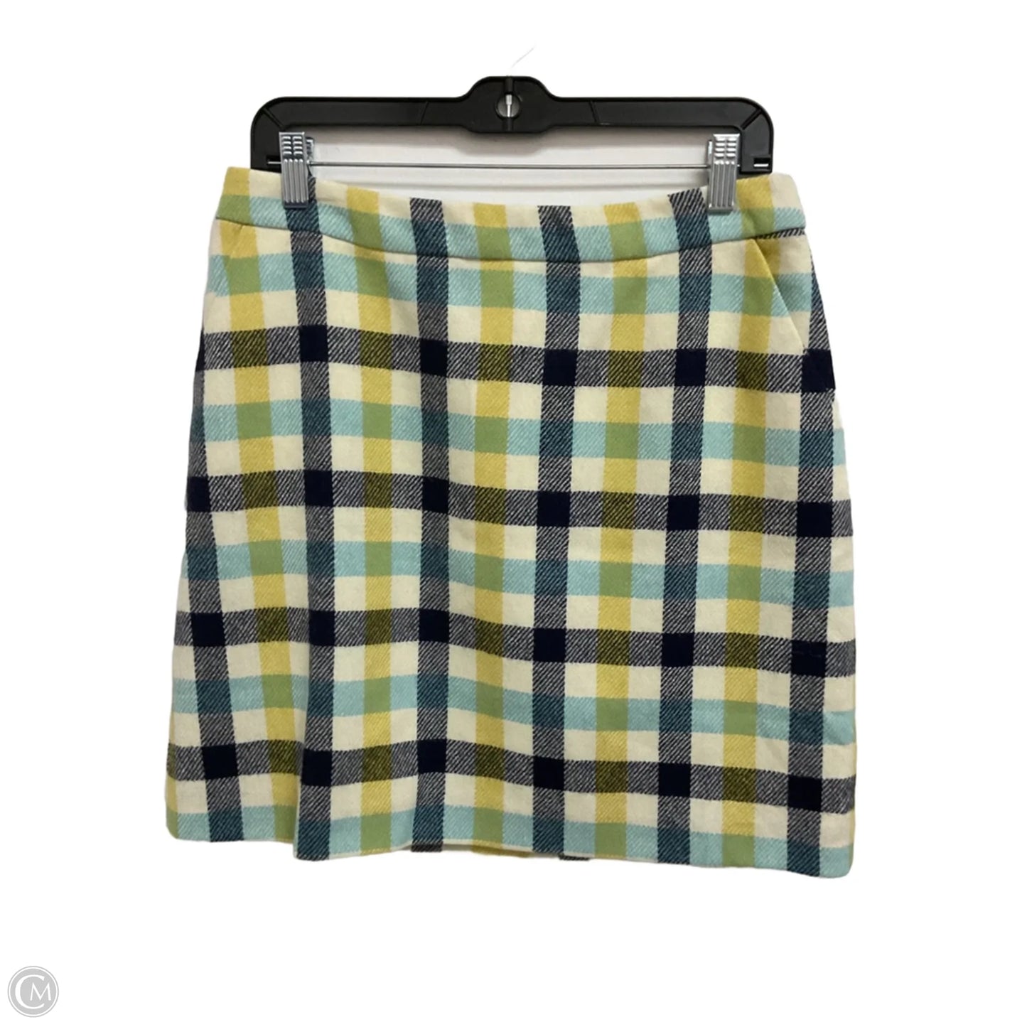 Skirt Mini & Short By Boden In Checkered Pattern, Size: 8