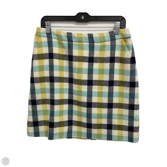Skirt Mini & Short By Boden In Checkered Pattern, Size: 8