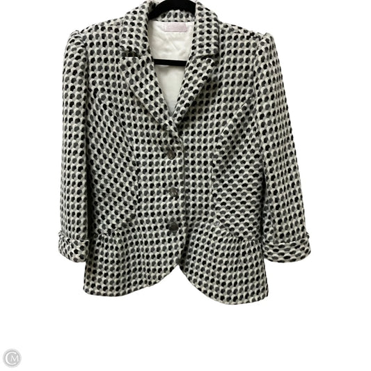 Blazer By Clothes Mentor In Black & Grey, Size: M