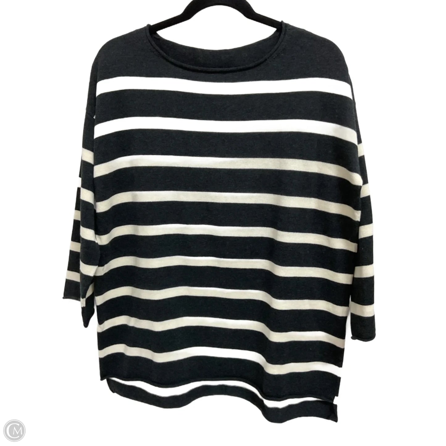 Sweater By Eileen Fisher In Striped Pattern, Size: S
