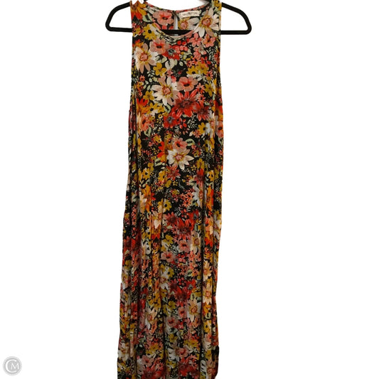 Dress Casual Maxi By Natural Life In Floral Print, Size: Xl