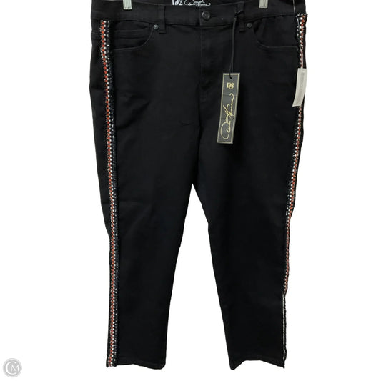 Pants Cropped By Dg2 In Black & Orange, Size: 16