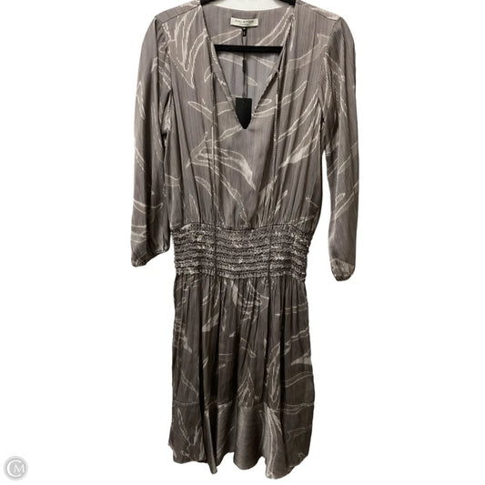 Dress Designer By Halston In Brown & Cream, Size: M