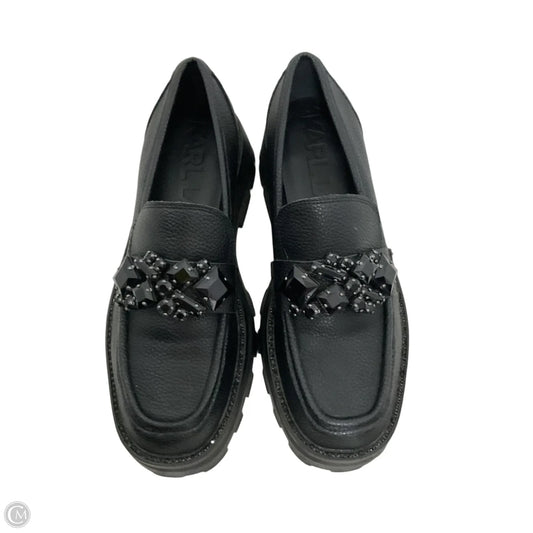 Shoes Designer By Karl Lagerfeld In Black, Size: 8