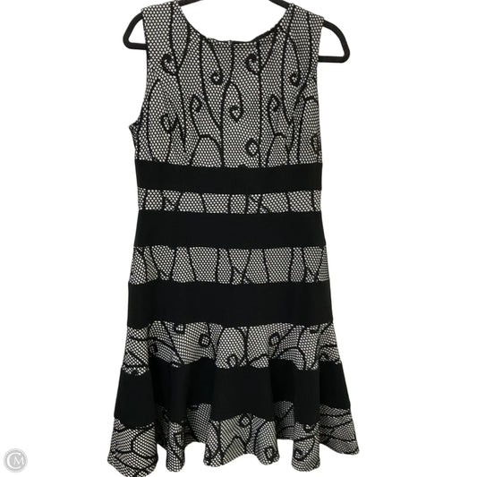 Dress Party Midi By Joseph Ribkoff In Black & White, Size: L