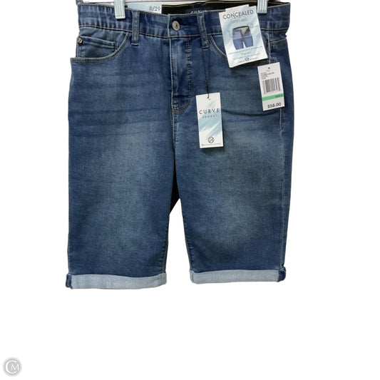 Shorts By Curve Appeal In Blue Denim, Size: 8
