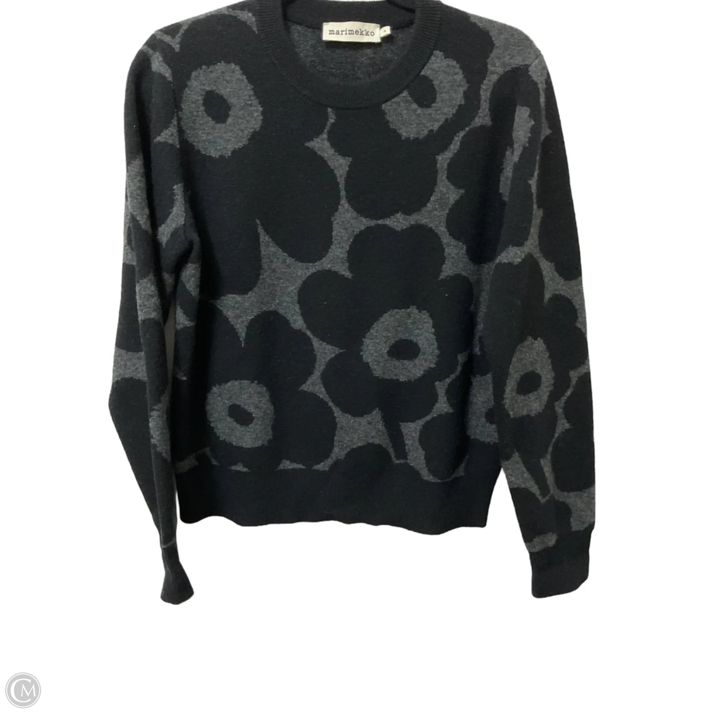 Sweater By Marimekko In Black & Grey, Size: S