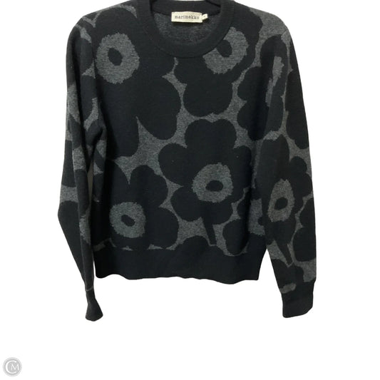 Sweater By Marimekko In Black & Grey, Size: S