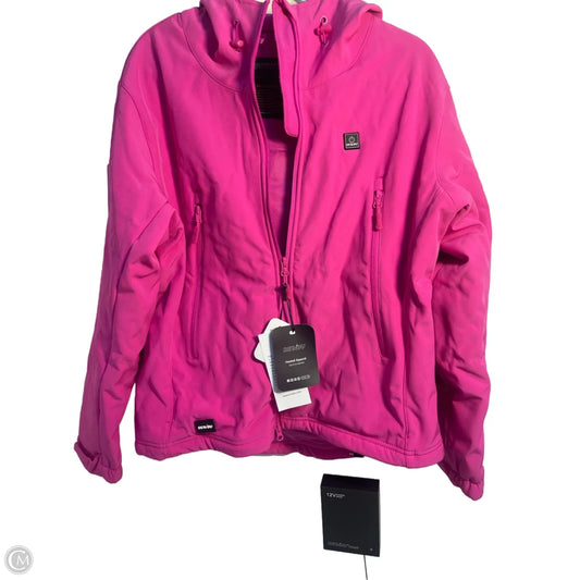 Coat Parka By Cmb In Pink, Size: M