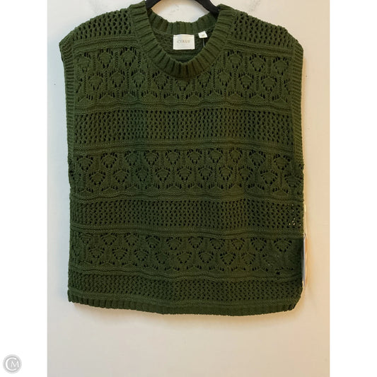 Sweater Short Sleeve By Cyrus In Green, Size: M