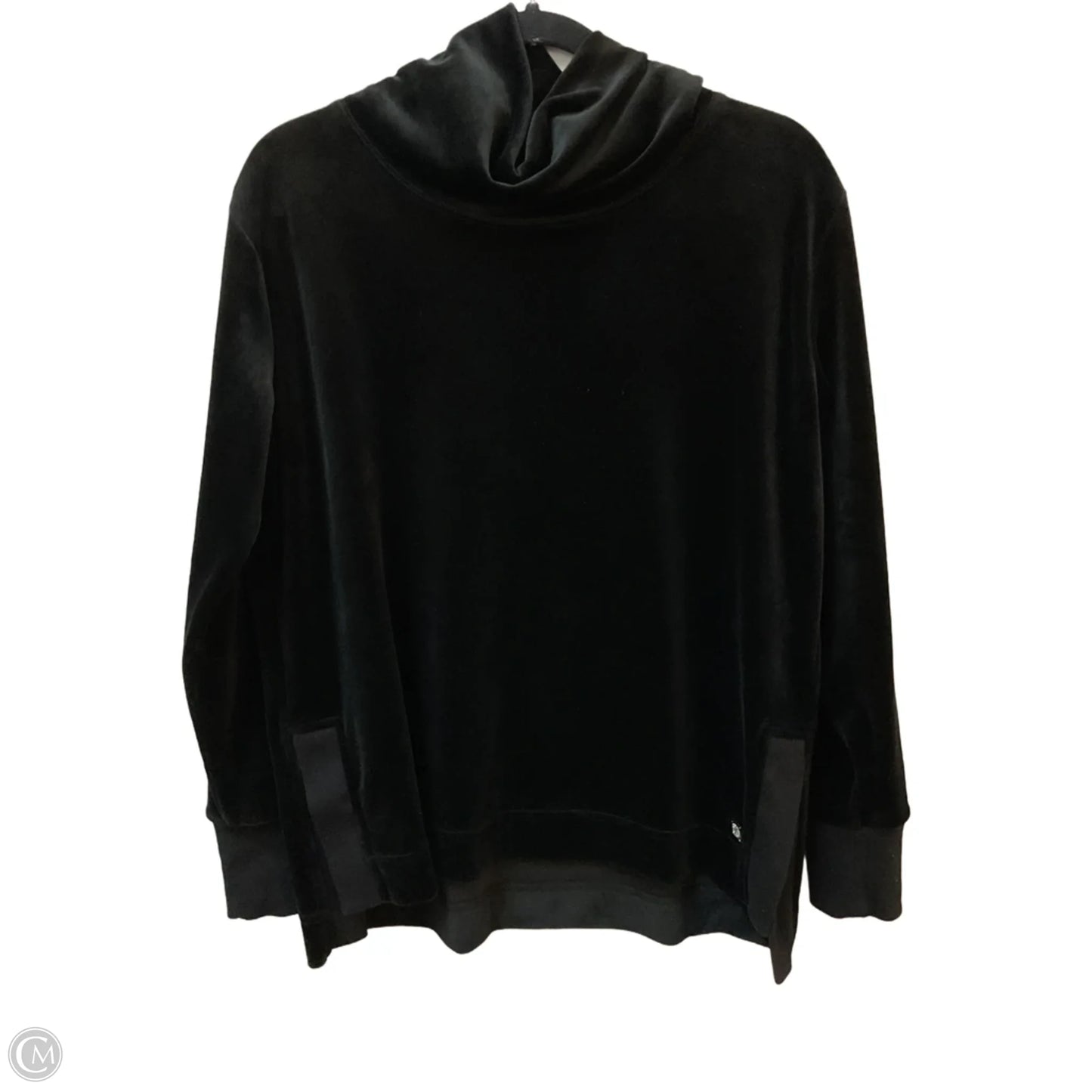 Sweatshirt Collar By Calvin Klein In Black, Size: S