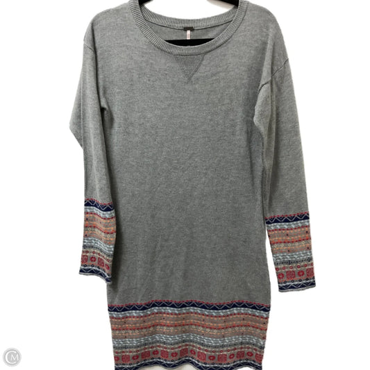 Dress Sweater By Poof In Grey, Size: L