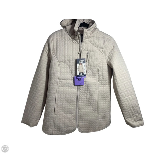 Jacket Puffer & Quilted By Lands End In Cream, Size: Xs