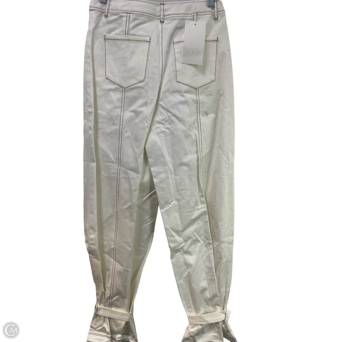 Pants Cargo & Utility By Zara In White, Size: Xs