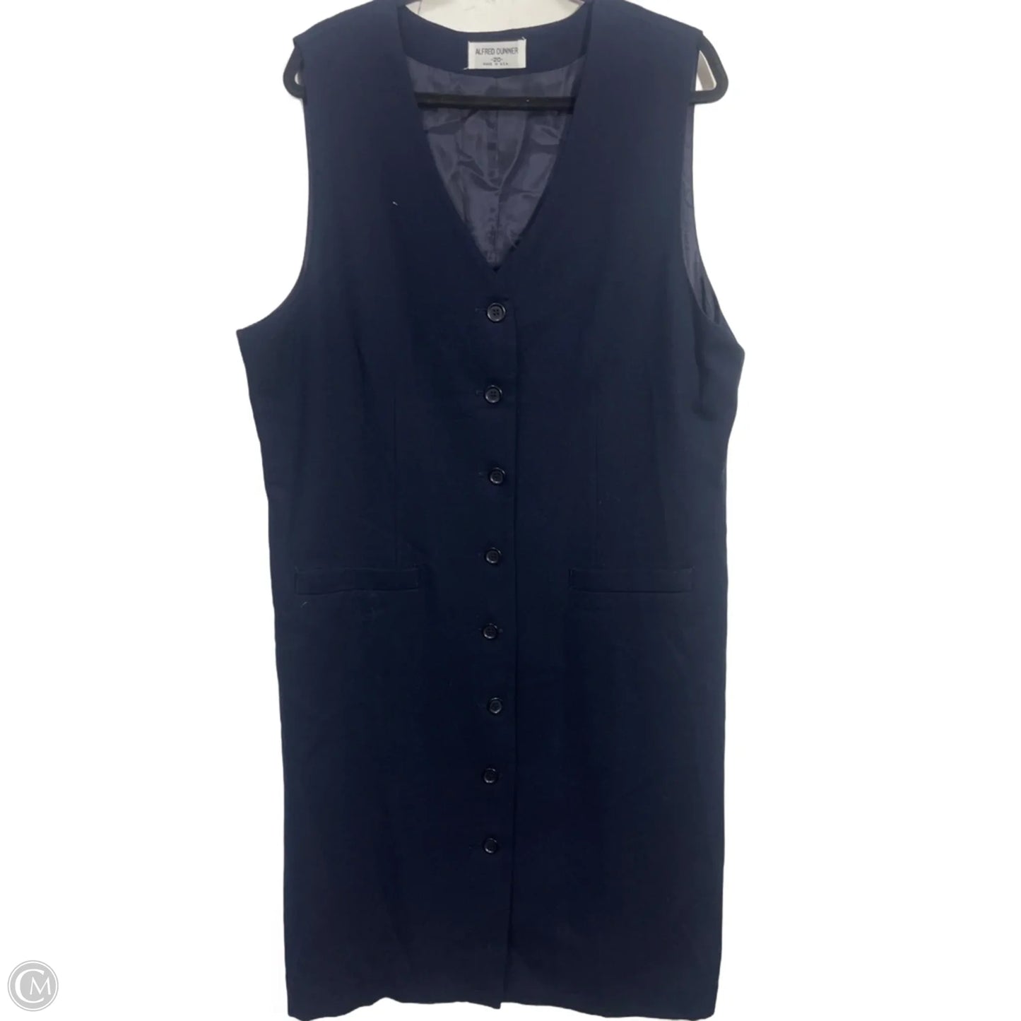 Dress Casual Midi By Alfred Dunner In Navy, Size: 2x