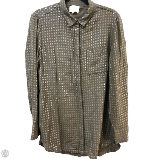 Top Long Sleeve By Maeve In Green, Size: M