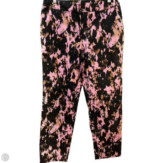 Pants Luxury Designer By St John Collection In Black & Pink, Size: 8