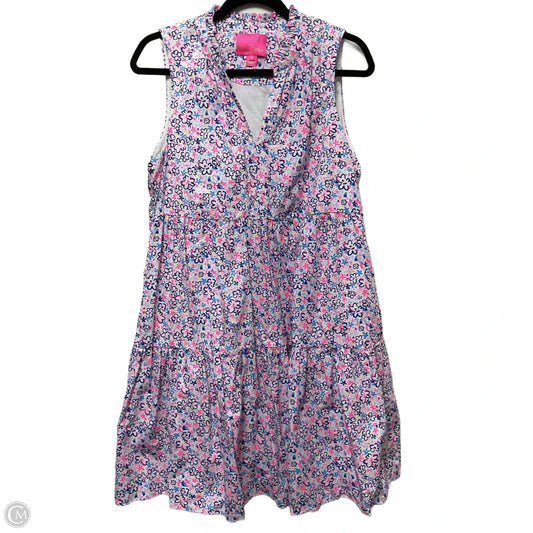 Dress Designer By Lilly Pulitzer In Blue & Pink, Size: L
