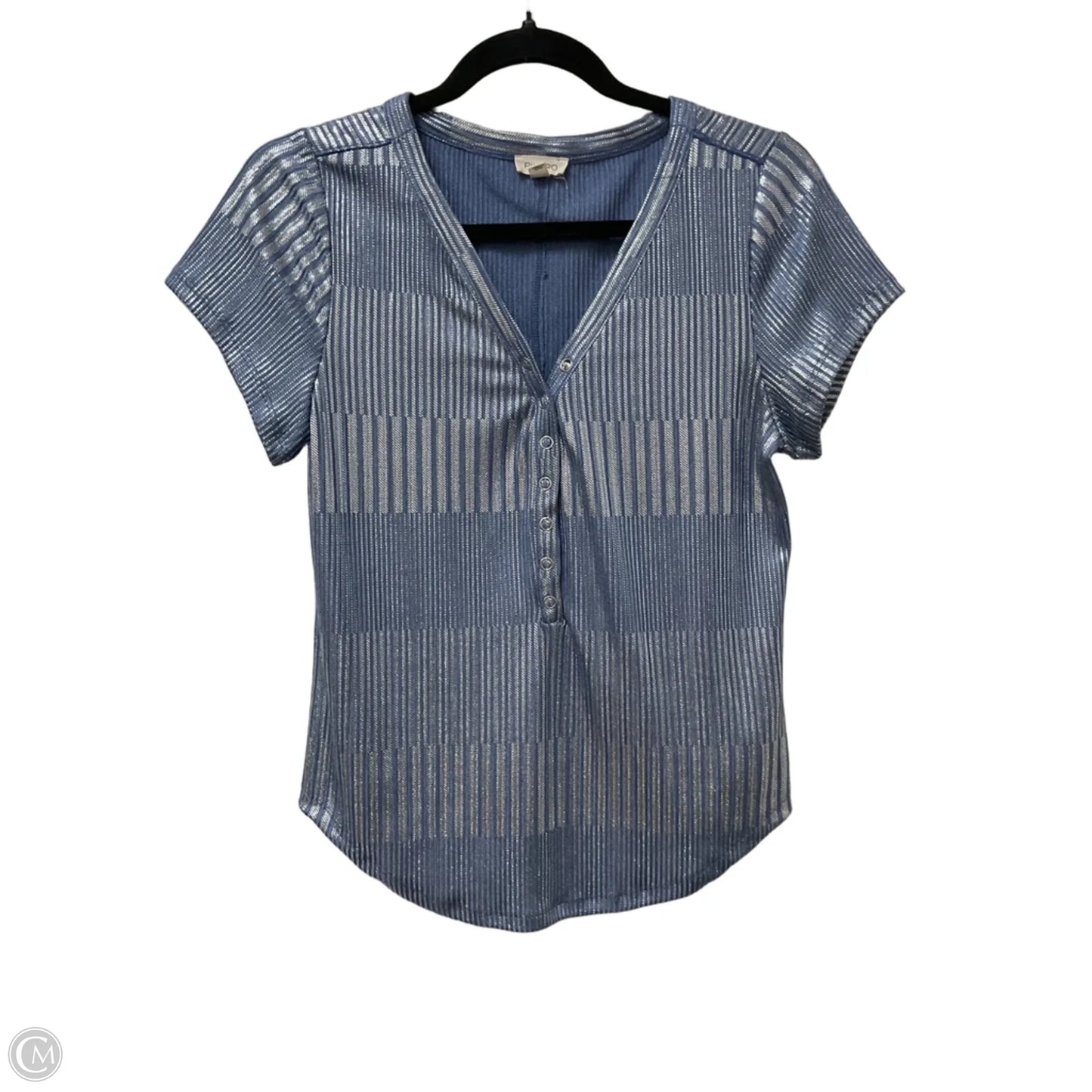 Top Short Sleeve By Pilcro In Blue, Size: L