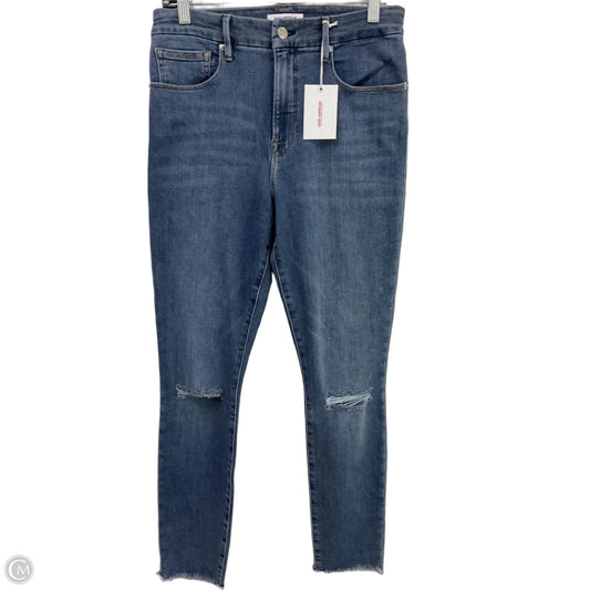 Jeans Skinny By Good American In Blue Denim, Size: 10